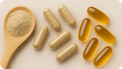 Optimalizált felszívódás – por- és olajkapszula